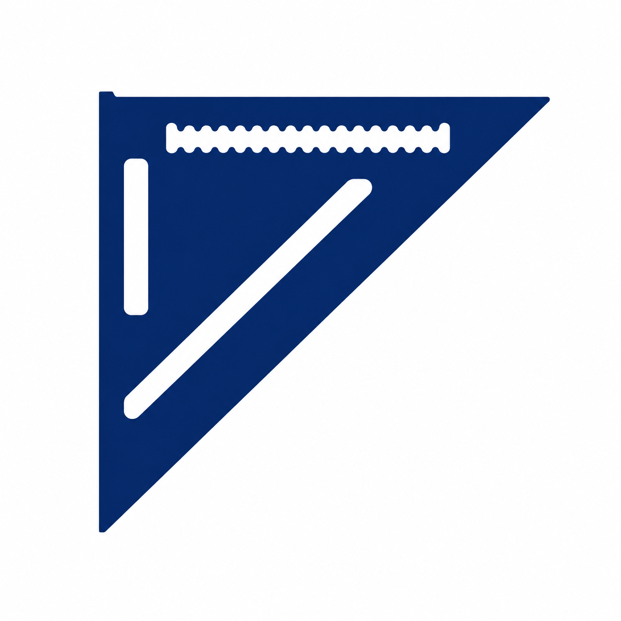 Roofing square craftsmanship icon